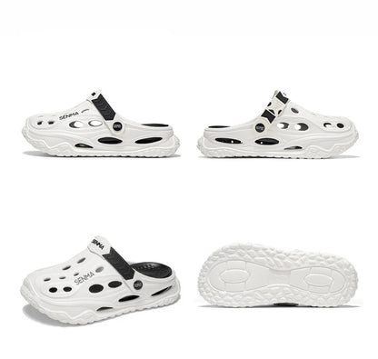 SENMA Summer Men's Thick Bottom Sandals Casual Non-Slip Beach Shoes Comfortable High Elastic EVA Material Men Shoes for Driving