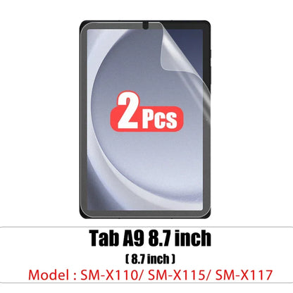 2pcs Pet Screen Protector For Samsung Galaxy Tab S7 Fe S9 Fe A9 Plus S6 Lite S7 S8 S9 A8 Plus Protective Clear Film No Glass