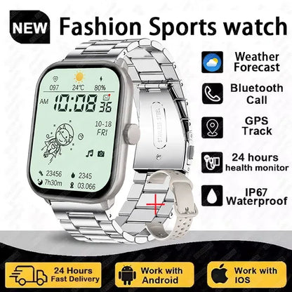 Global Upgrade Version Watch 5 HD AMOLED Display Screen Heart Rate Bluetooth Call GPS Track Waterproof Sports Men Smart Watch