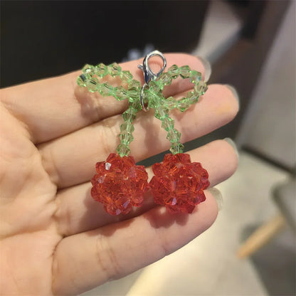 New Pearl Flower Shoes Accessories Fruit Crystal Shoe Charm Buckle Shoe Laces Charms for Sneakers Decorations 1Pcs