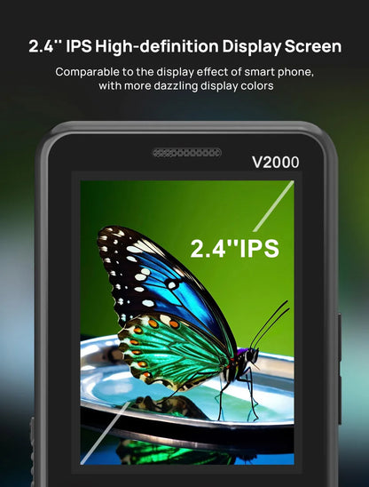 UNIWA V2000 Phone Big Push-Button Dual Screen 0.3MP Camera FM Radio Keyboard 1700mAh 4G Cellphone Support one click dialing