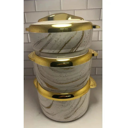 3pcs Set Food Insulation Box 1.5L 2L 2.5L Keep Warm Soup Hot Pot Ramadan Event Lunch Box For Wedding Family Party