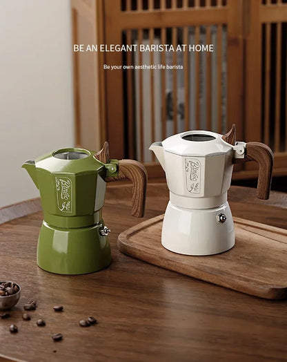 Bincoo Dual Valve Moka Pot Espresso Maker Electric for Home Camping Coffee Extraction Tool Italian Barista Tool Espresso Machine