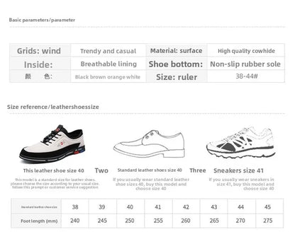 Extra Large Men's Shoes Casual Soft Bottom Leather Spring Autumn New Style 46 47 48 Trendy Shoes Comfortable Rubber Sole