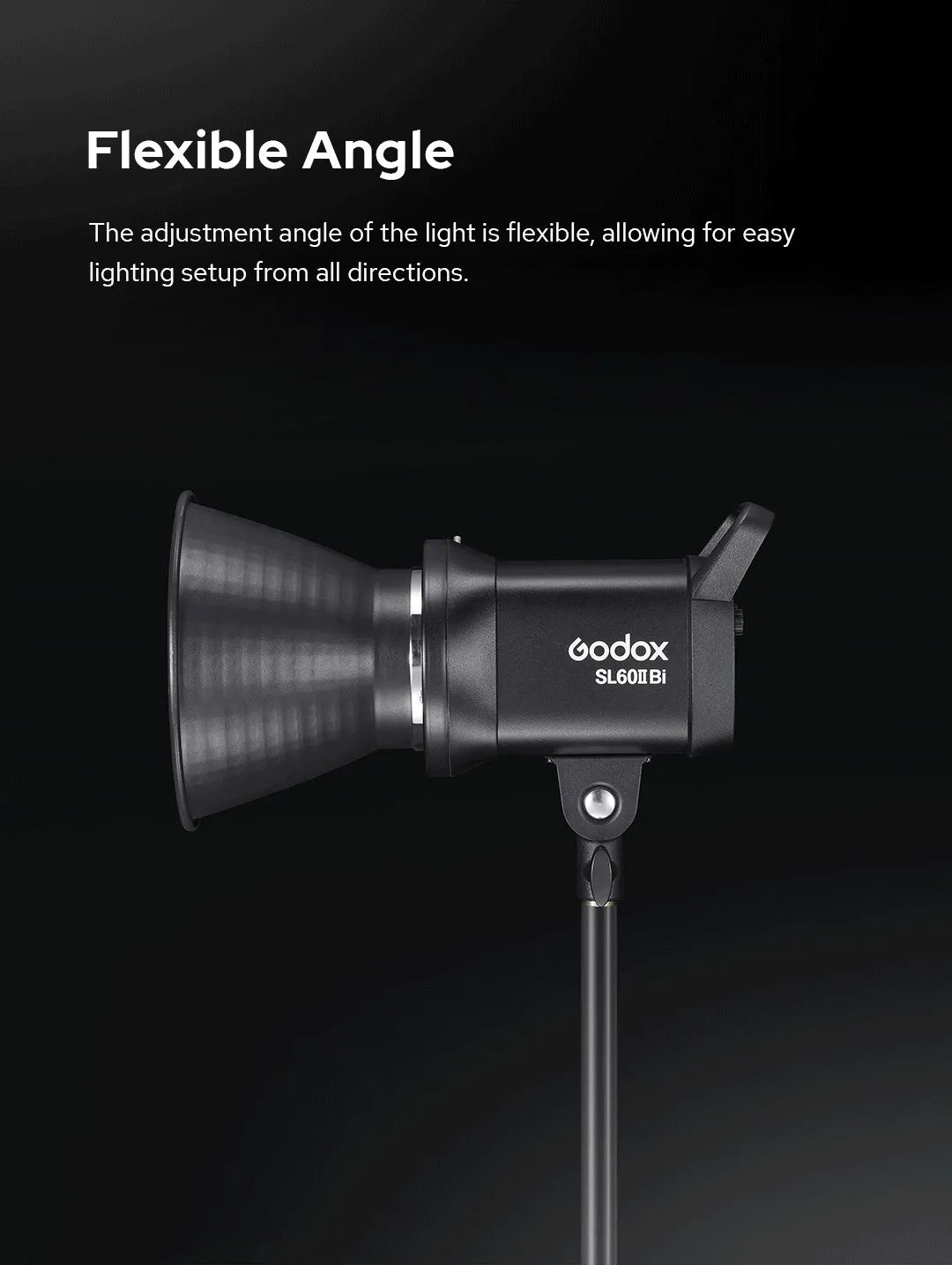 Godox SL60IID SL60IIBi 75W Daylight Bi-color LED Video Light with Bowens Mount for Camera Photography Fill Light CRI 96 TLCI 97