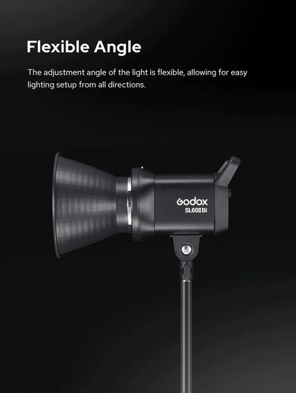 Godox SL60IID SL60IIBi 75W Daylight Bi-color LED Video Light with Bowens Mount for Camera Photography Fill Light CRI 96 TLCI 97