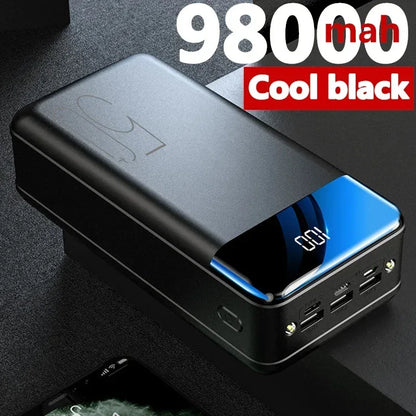 2023 NEW Genuine Fast Charging 100000mAh /98000mAh Power Bank Large Capacity Mobile Power Universal 5V 2.1A Fast Charging