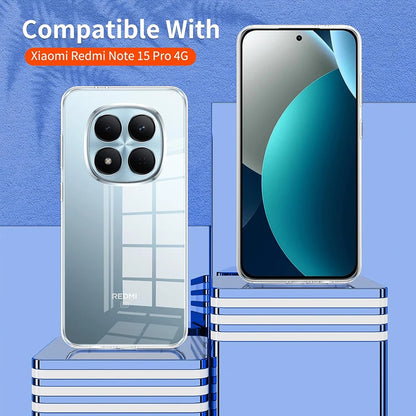 Ultra Thin Silicone Soft Case For Xiaomi Redmi Note 15 Pro Plus Pro+ 4G 5G Clear Transparent Shell Shockproof Slim TPU Cover