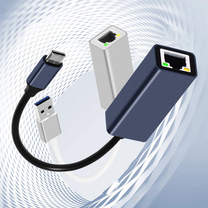 Type-C To RJ45 Gigabit Ethernet Type-C To Ethernet Adapter 10/100/1000Mbps USB Network Card Aluminum Alloy for Computer Desktop