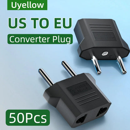Uyellow US To EU Plug Adapter EU Euro KR Plug Adapter Travel KR Adapter Electric EU KR Plug Converter Power Socket Europe