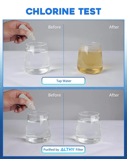 ALTHY Faucet Tap Water Filter Purifier System, Reduces Lead, Chlorine & Bad Taste NSF Certified 320-Gallon Kitchen