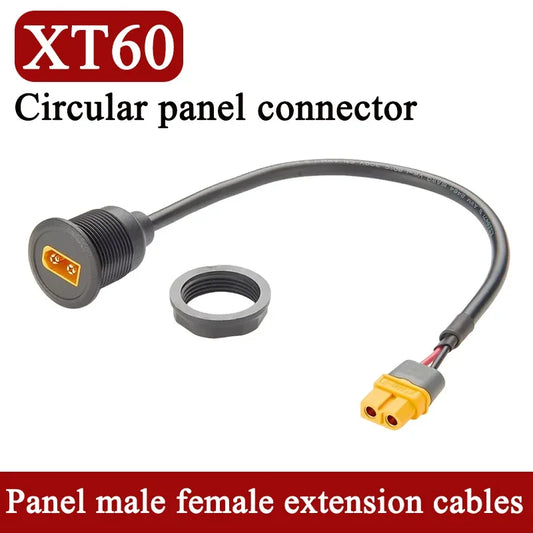 XT60 Male to Female Extension Cable for Model Aircraft/drones Battery Connection Cable XT60 Circular Threaded Panel Mounting Wir
