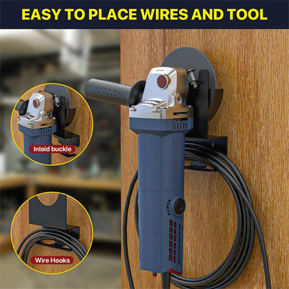 1/2Pcs Angle Grinder Holder Multipurpose Wall-mounted Hanger Angle Grinder Frame Tool Angle Grinder Stand for Shops Workbench