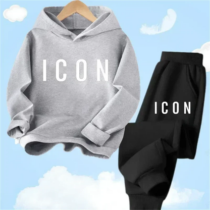 Spring Autumn New Fashion Kids Tracksuits 3-12 Years Boys and Girls Casual Sports Hoodie Tops+Pants 2PC Sets Children's Clothing