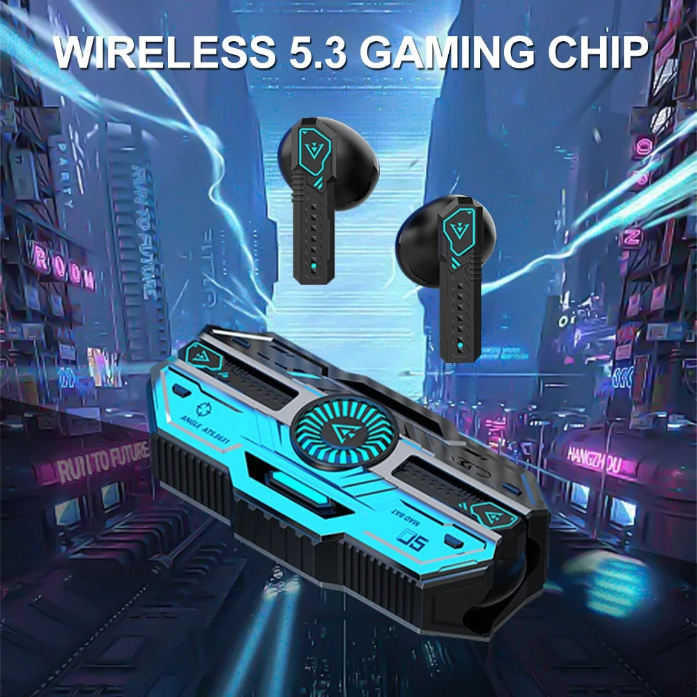 X37 Wireless Earphone Bluetooth Mecha Cool Esports Gaming Earbuds HIFI Stereo HD Call Headset Gamer Noise Reduction Low Latency