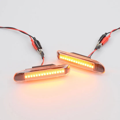 Sequential Flashing LED Turn Signal Side Marker Light For BMW 3 Series E46 Sedan Coupe Wagon Convertible 1997-2001