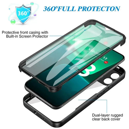 360 Full Body Protective Phone Case For Xiaomi Mi 14 Ultra  Mi14 13 12 Pro Xiaomi 13T 12T Mi 13 12 Lite 12X Built Screen Cover