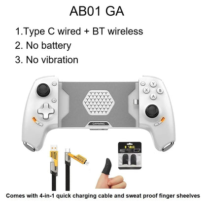 Gamwing AB01 AB02 AoBing Max Max+ Mobile Phone Game Controller Game pad Joystick Type-C Wired & BT Compatible with Android, iOS