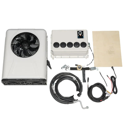 Treeligo Cooling Electric Car Split Air Conditioner 12V Parking Air Conditioning 24V For RV Truck Tractor Camper Van Motorhome