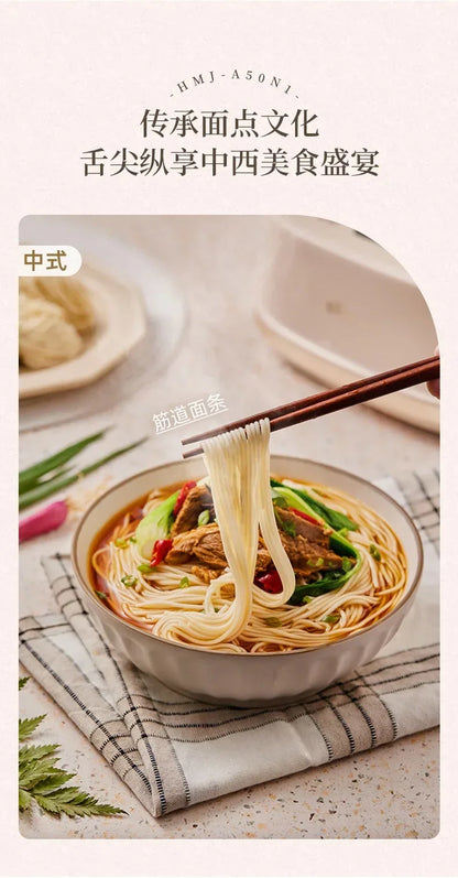 5L Electric Dough Mixer Household Timing Dough Kneading Machine Stand Mixer Microcomputer Control Flour Fermentation Mixer