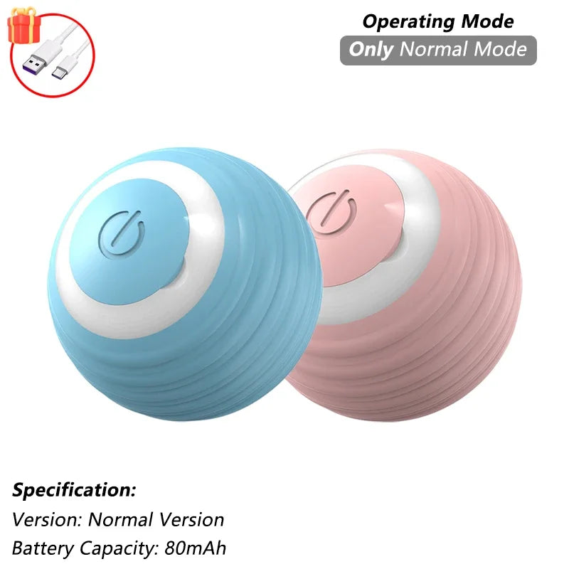 This Interactive Spherical Toy for Cats Features an Automatically Rotating Tail Ball Design and Is Rechargeable Electric Pet Toy