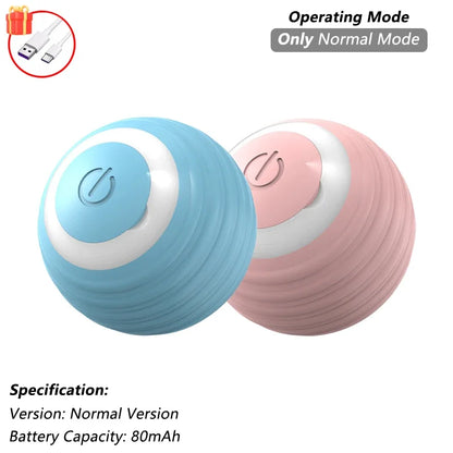 This Interactive Spherical Toy for Cats Features an Automatically Rotating Tail Ball Design and Is Rechargeable Electric Pet Toy