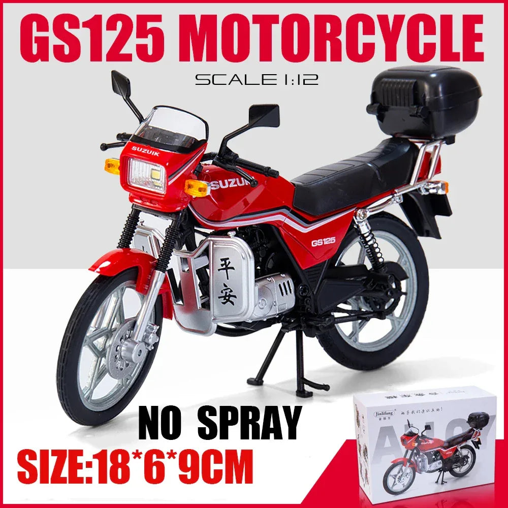 Large 1:6 Kawasaki H2R Bootable Sprayable Dynamic High Precision Alloy Motorcycle Model Diecast Sound Light Christmas Gift Box D