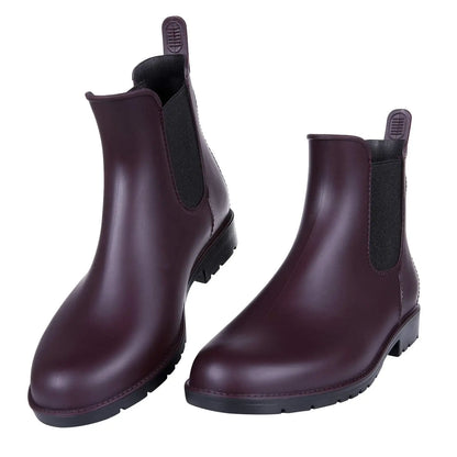 Evshine Fashion Short Rain Shoes For Women New Lady Chelsea Boots Outdoor Anti-slip Waterproof Rain Boots Sodt Rubber Ankle Boot