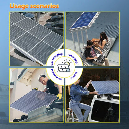 1000W Solar Kit 12V Easy Setup 1000W Solar Kit | Plug&Play 12V Power 2×500W Panels | No Wiring Hassle for Beginners for Home/RV
