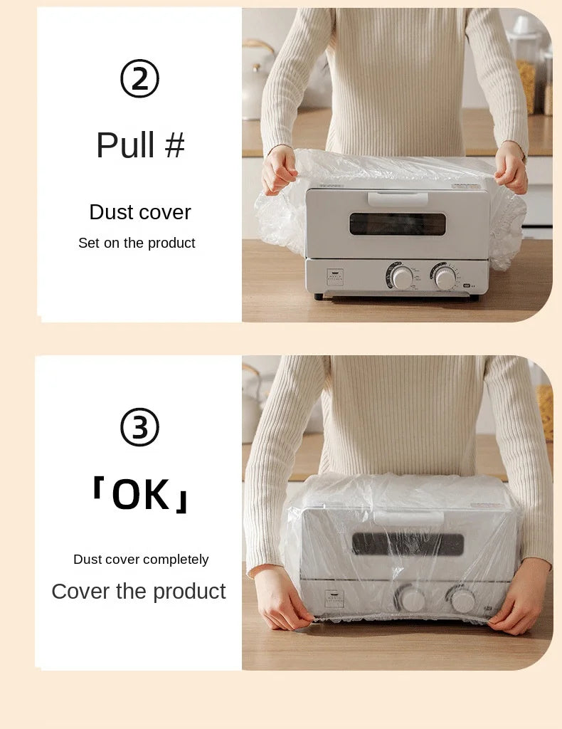 3636 Disposable Dust Cover Household Appliances Extra Large Thickened Fan Rice Cooker Microwave Oven Universal Transparent Cover