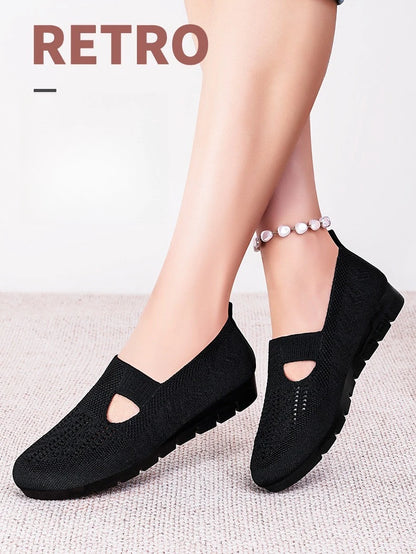 Women's Summer Shoes Breathable Flat with A Casual Women's Sneakers Comfortable Soft Sole Large Size 36-43 Cheap Shoes Clearance