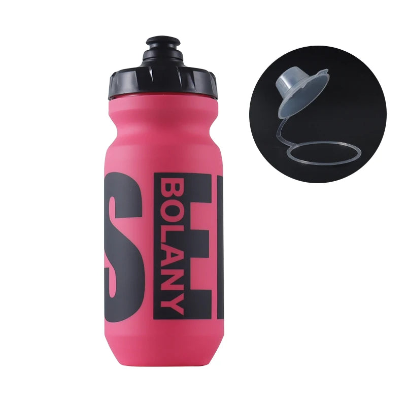 BOLANY 610ML Cycling Bike Water Bottle Bicycle Portable Kettle with Cover Matte Plastic Sports Bottle Outdoor Supplies