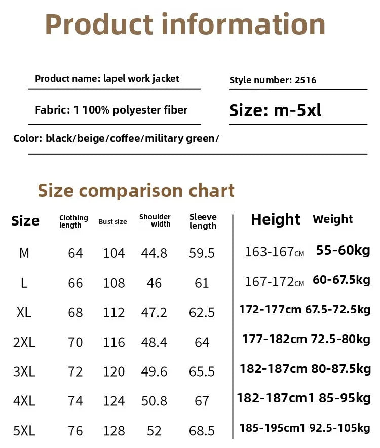 Spring and Autumn men's corduroy lapel jacket 2025 men's new American retro brand loose and handsome multi-pocket cargo jacket