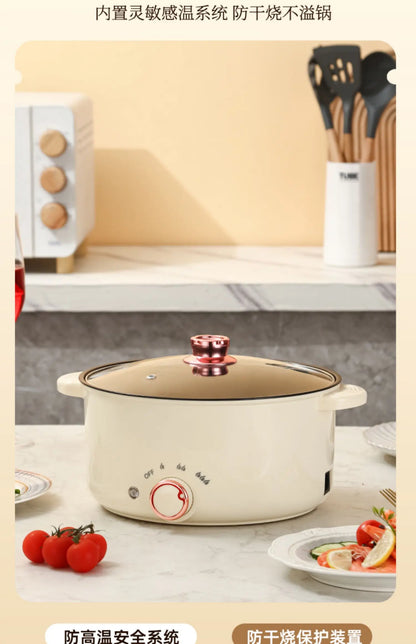 Multifunctional integrated household electric hot pot, automatic power off pot