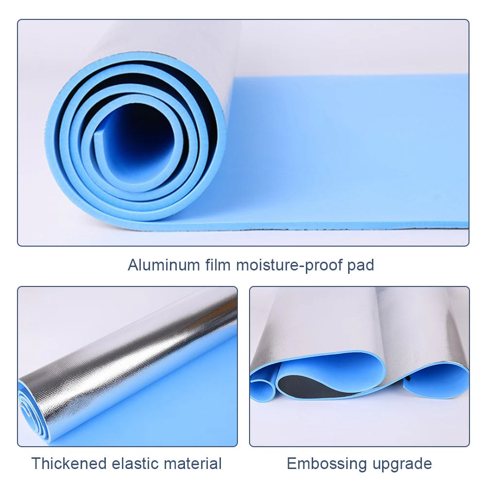 6-10mm Thick EVA Yoga Mat Moisture-proof Outdoor Non-Slip Durable Camping Picnic Mat Exercise Gym Fitness Workout Yoga Mat