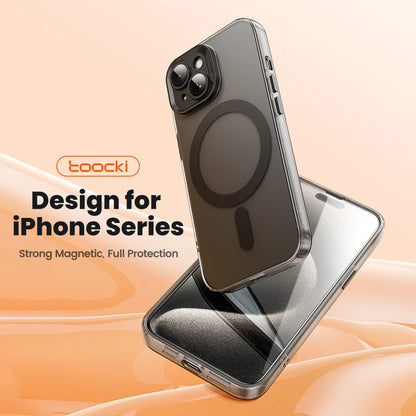 Toocki Magnetic Phone Case For iPhone 15 14 Pro Plus Wireless Charging Cover For iPhone 13 12 Pro Max Shockproof Protective Case