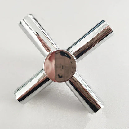 Cross Faucet Handle Knob Zinc Alloy Handwheel Universal Hot Cold Sink Taps Switch For Kitchen Bathroom Tap Replacement Parts