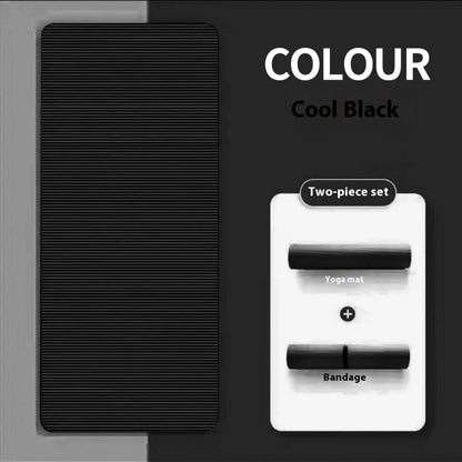 10MM Non-Slip Athletic Yoga Mat for Home Training, Pilates and Gymnastics