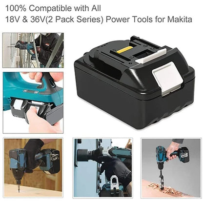 DC18RCT Li-ion 3A Battery Charger for Makita BL1830 Bl1430 Compatible with DC18RC DC18RA Power Tool Universal Charging Current