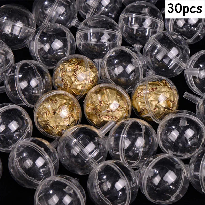10/20/30/50pcs Clear Chocolate Wrapper Box Truffle Liner Flower Candy Box Chocolate Ball Holder Case Valentine's Day Gift Boxes