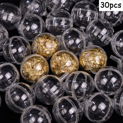 10/20/30/50pcs Clear Chocolate Wrapper Box Truffle Liner Flower Candy Box Chocolate Ball Holder Case Valentine's Day Gift Boxes