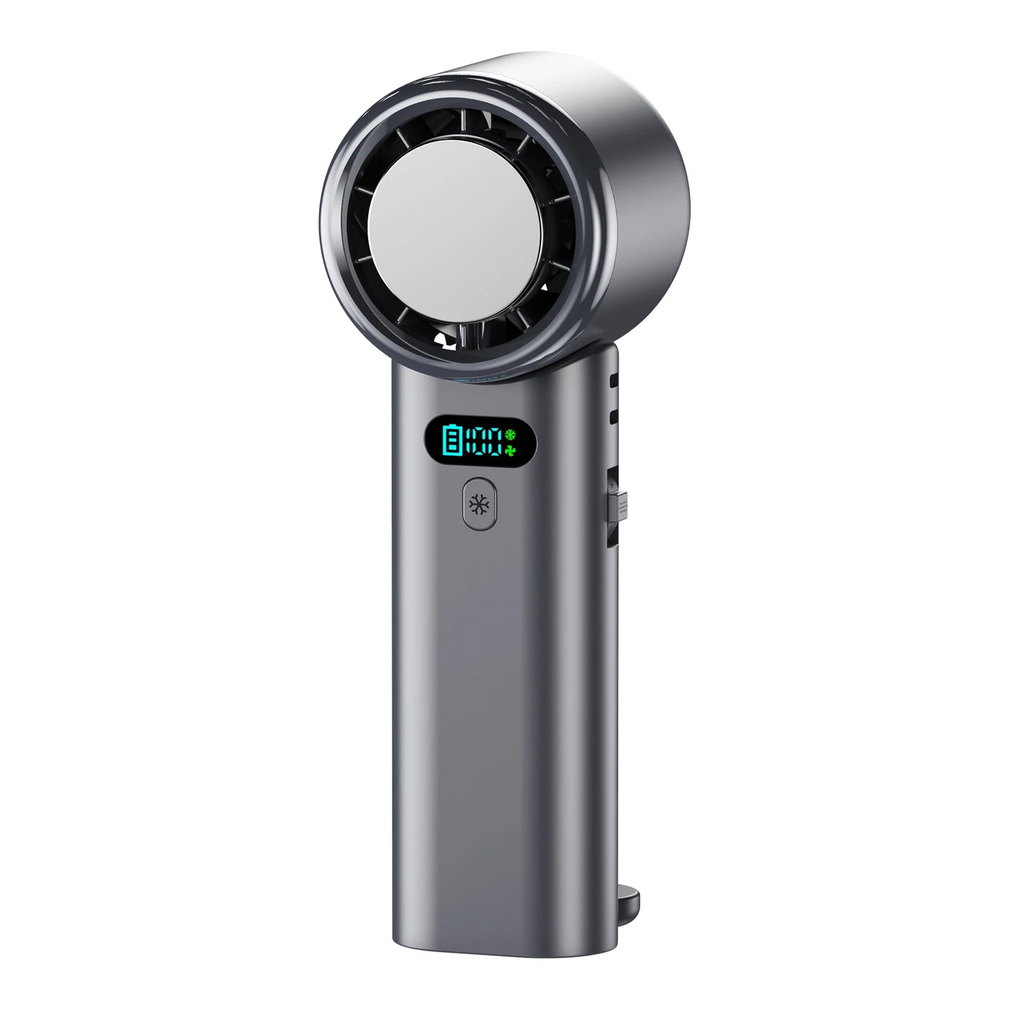 5200mAh Large Capacity Handheld Fan High Speed Refrigeration Handheld Fan 100 Speed  USB Charging Portable Fan