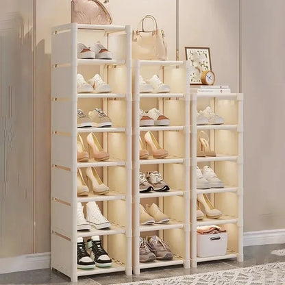 Multiple Layers Shoe Organizer Shoe Rack Organizer Space Saving Rack For Wall Corner Stackable Shelf  Adjustable Saving Cabinet