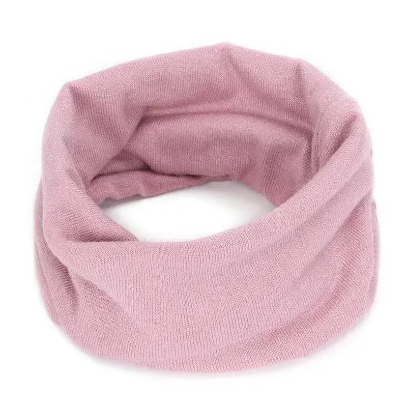 New Cashmere Winter Scarf for Baby Boys Girls Kids Knitted Scarves Unisex Elastic Mufflers Children Autumn Crochet Baby Scarf