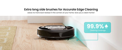 Lefant M320 cordless Robot Vacuum Cleaner and mop, 6000Pa ,210 Mins Runtime,Self-Charging,Ideal for Hard Floor, Pet Hair,Carpet