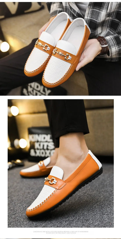 2026 Spring Autumn New Men's Sports Shoes Fashion anti-slip sneakers Casual PU Leather Business Shoes Versatile Work Shoes