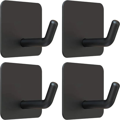 SUS304 Stainless Steel Adhesive Hook Self Adhesive Wall Hooks Hanger Heavy Duty Waterproof Storage Holder Stick on Towel Hooks