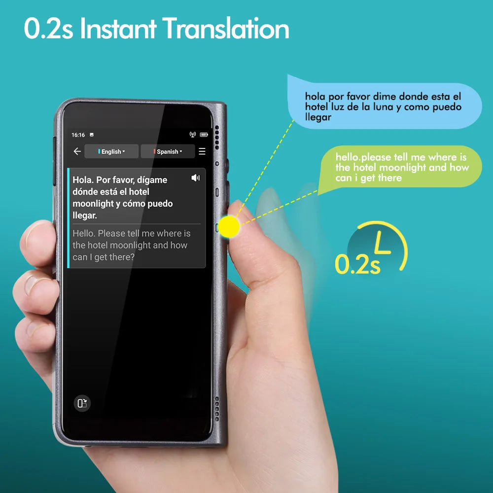 Timekettle Fluentalk T1 Portable Language AI Translator Photo/Offline/Online Smart Realtime Translation For Foreign Travel Study