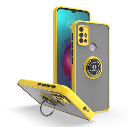 Funda For Motorola G10 G20 G30 Case Shockproof Armor Magnetic Holder Ring Case For Moto G31 G41 G51 G71 Hard PC Matte Back Cover