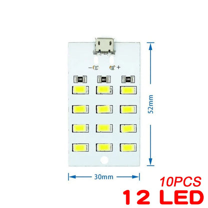 10PCS 5730 Smd 5V 430mA~470mA White Mirco Usb 5730 LED lighting Panel USB Mobile light Emergency Light Night Light